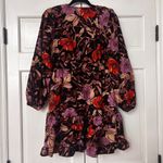 Pilcro  Tiered Corduroy Mini Dress Contemporary‎ Floral Fall Colors Anthropologie Photo 8