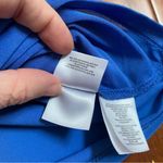 Kasper Work Business Top Sleeveless Blouse Blue Decorative Accent Size Small Photo 3