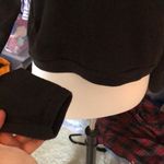 Super Cute Long Zipper Sleeve Simple Black Top Size M Photo 5