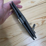 Kate Spade CLASSIC  Bifold Snap Wallet W/ Zipper‎ Gold Hardware 7" x 4" Blue Gray Photo 2