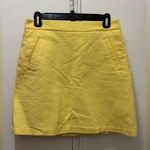 The Limited  Skirt Size 4 Yellow A-Line Mini 100% Cotton light butter yellow Photo 0