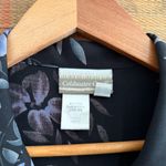 Coldwater Creek Vintage 90s Silk Boxy Button Down Tropical Floral Hawaiian Shirt Photo 2