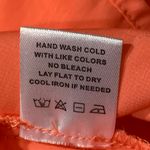 Tacera  Lightweight Shirt Dress Coral Orange Size Large Roll Tab Sleeves New Photo 7