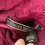 Victoria’s Secret Burgundy Satin & Lace Slip Dress – Size M Red Size M Photo 4