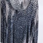  Travelers Animal Print Pullover Top Scoop Neck Stretchy Large Chicos 2 Photo 0