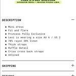 Princess Polly NWT Keesha Mini White Dress Size 0 Sold Out Online! Photo 5