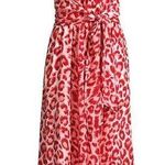 Kate Spade NWT Panthera Jumper in Soft Coral Leopard Tie Waist Jumpsuit XXS Photo 0
