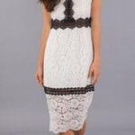 Strut & Bolt Women's White and Black Lace lined dr Dress Sal Photo 0
