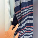 Old Navy  Women’s Linen Blend Multi Color Striped Dress Side Pockets Size Medium Photo 3