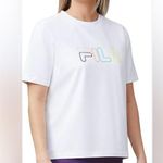 FILA  White Tee with Colorful Logo.  Size-X-Large Photo 0