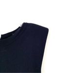 NBD  Frankie Black Romper size medium Padded Shoulders Drawstring Waist Photo 3