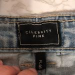 Celebrity Pink  distressed light wash denim lo rise flare jeans size 28 Photo 3