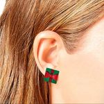 Betsey Johnson  Present and Santa Hat Earrings
Red Green White Photo 3