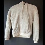 Cozy Winter White Sherpa Hoodie size Small Photo 1