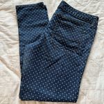 Merona  ankle skinny blue jeans with white polka dots Photo 7
