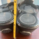 Cole Haan Vintage Y2K Leather Sandals Women's 6B Silver Circular Air Sole Black Photo 4