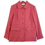 Pendleton  100% merino wool pink peacoat jacket L Photo 0