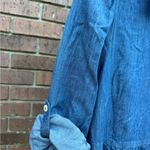 Tommy Hilfiger Chambray Denim Blue Popover Tiered Shirt Dress Womens Size 8 New Photo 4
