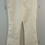 ASOS White Flare Leg Pants Tie Waist Casual Trousers Boho Grunge Casual Size 8 Photo 0