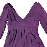 Lulus NWOT  Women's XL Enchant My Love Dark Purple V-Neck Long Sleeve Maxi Dress Photo 4