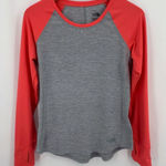 The North Face  Womens Grey and Pink Long‎ Sleeve Top Small Photo 0