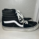 Vans  Sk8-Hi Black Sneakers Women's High‎ Top Skate Shoes Classic Style Size 8 Photo 3