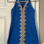 Lilly Pulitzer Pearl Shift Blue Mini Dress Summer Photo 0