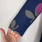 Boden Woman's Sz 8 Petite Navy Blue Irene Ponte Dress Pink and Red Floral Photo 2