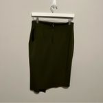Worthington  Dark Green Pencil Skirt with Button Accents Photo 1