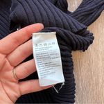 Bardot ‎ cropped cardigan in French navy ribbed knit Photo 5