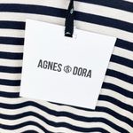Agnes & Dora NEW Sleeveless Tunic Swing Dress Black White Stripe Size Large Photo 6