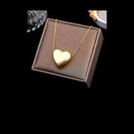 Heart Pendant Necklace Gold Photo 1