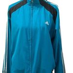 Adidas NWT Full Zip Racing Stripes Woven Warm Up Jacket Mesh Lining Women’s XL Photo 0