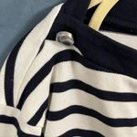 Kate Spade : Black & White Striped Boatneck Nautical Sweater- Silver Tone- S Photo 6