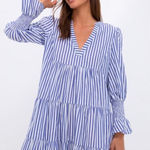 TUCKERNUCK POMANDER PLACE brand Stripe Cotton Poplin Kenzo Dress Small Photo 0