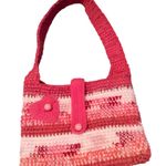 Adorable Crocheted Multi Colored Pink Purse Photo 0