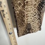 Lauren Ralph Lauren Pants Womens 4P Brown Snake Print Cotton Petite Zipper Hem Photo 7