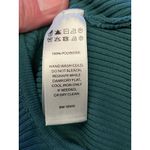 Happily Grey Bodysuit Womens Large Blue Ribbed Sleeveless High Neck Stretch Photo 5