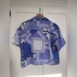 Bandana print blouse Blue Size XL Photo 2