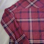 Garage  Women's Plaid Flannel Shirt Hoodie Boyfriend Fit Sz SP Photo 9