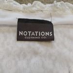 Notations Clothing Co White Lace Frill Size Small 19 Pit Summer Sheer Kawaii Photo 4