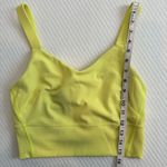 Lululemon  Wunder Train Straight Strap Tank Top Electric Lemon Sz 2 Photo 7