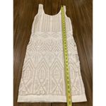 Arden B  Sleeveless Boho Crochet Knit Lined Bodycon Mini Dress White xs/s Photo 1