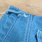 Vintage Embroidered Denim Capris Size 8 Blue Photo 6