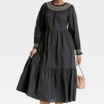 Universal Threads Universal Thread Women Tiered Dress S Gray Balloon Long Sleeve dress Photo 1
