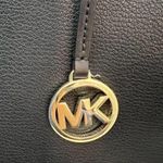 Michael Kors MICHAEL Avril Extra-Large Leather Top-Zip Tote Bag black gold Photo 7