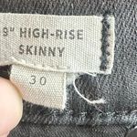 Madewell 9" High-Rise Skinny Pants Jeans Coated Collection Black Size 30 Women's Photo 11