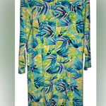 Lilly Pulitzer  Palm Blue Green Devon Dress Serenity Now Womens Small Photo 6
