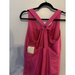 Dana Buchman  Silk Dress Vintage Size 14 Bright Pink Straps Cocktail Formal NEW Photo 4