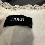 Cider Cedar Sz:L Cream Bodice Peasant Cottagecore Eyelet Top Sheer Bell Sleeves. Photo 5